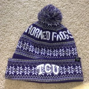 TCU horned frogs knit hat (Texas Christian Uni.)